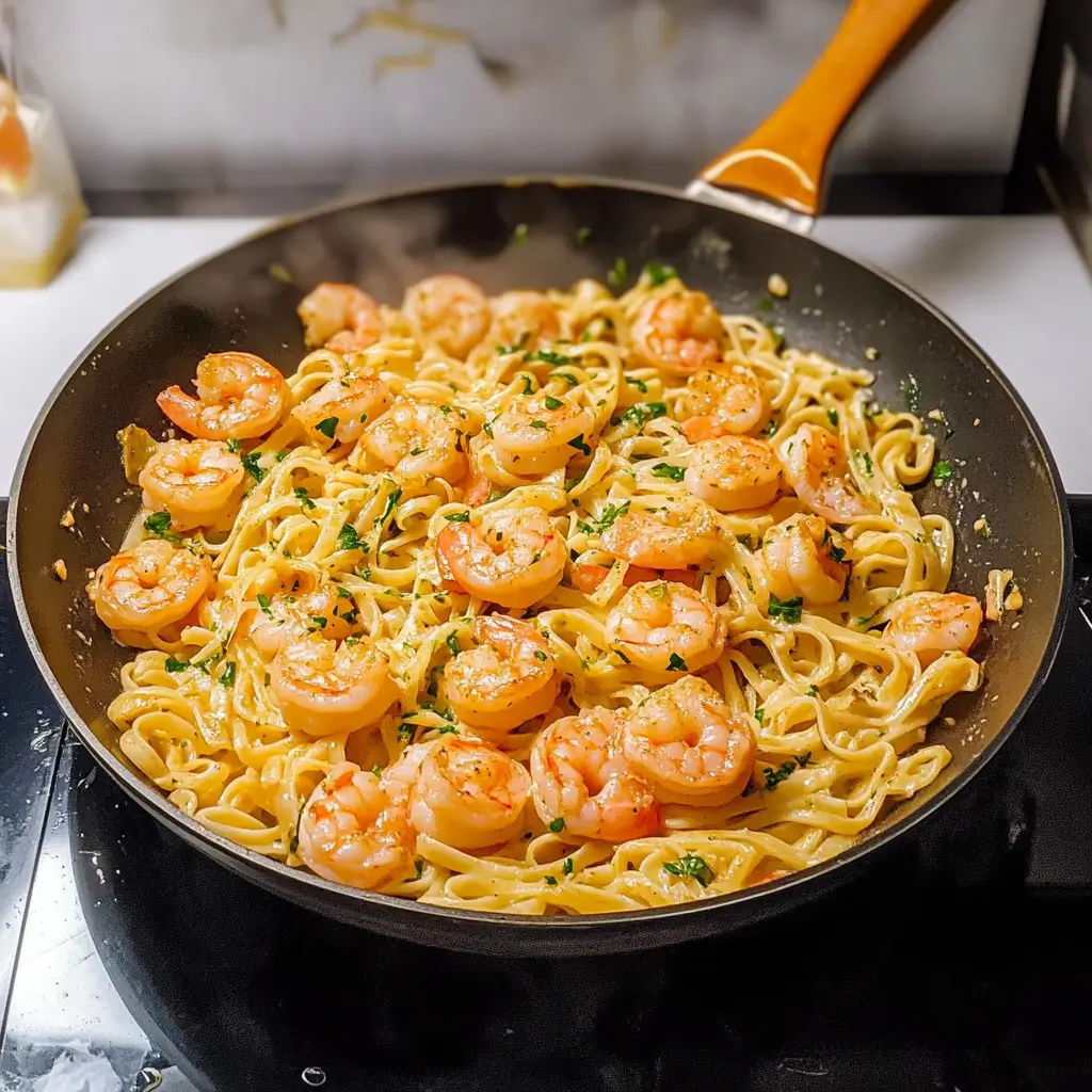 Garlic Butter Shrimp Pasta

